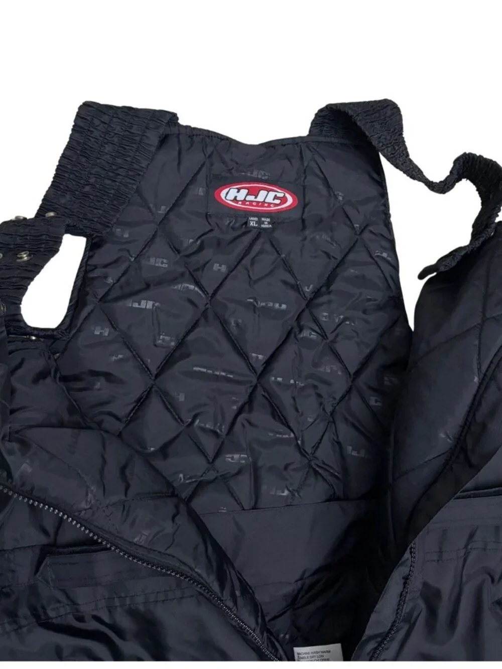HJC RACING Snow Pants Snowmobile Coveralls Black Waterproof Womens XL - Picture 3 of 8
